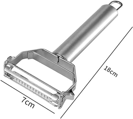 Vegetable Peeler & Potato Peelers for Kitchen, Fruit, Carrot, Veggie Julienne Peeler, Shredded Carrots, Cucumber Julienne Slicer Vegetable Cutter, Dual Blade Stainless Steel Peeler