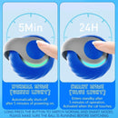 Speedy Ball with Tail Cat Toy, Smart Interactive Toy for Bored Indoor Cats 2 Speeds, Automatic Cat Rolling Ball 2.0 Enrichment Toys, USB Rechargeable Cat Ball，Motion Activated (Blue)