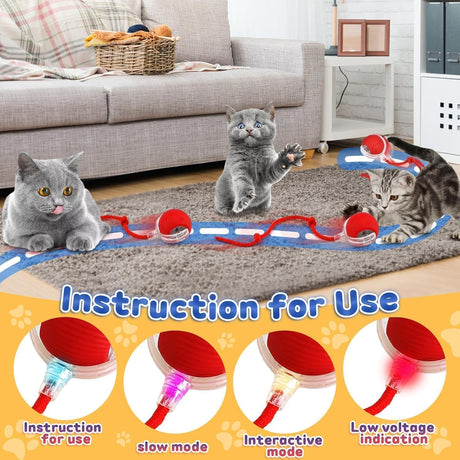 Interactive Rolling Dog Ball, Interactive Cat to-ys Rolling Ball Chewie Viral Dog Ball, Smart Automatic Rolling Pet Ball for Cats Dogs Motion Activated