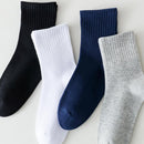 Boys Crew Socks Kids Seamless Cotton Socks Dress Socks Uniform Socks for Girls 4/8 Pairs