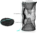 Set of 2 Fishing Bait Trap, Crab Trap Minnow Trap, Crawfish Trap, Collapsible Cast Net, Foldable Fishing Net Trap, Lobster Trap, Portable Folded Fishing Accessories