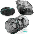 Set of 2 Fishing Bait Trap, Crab Trap Minnow Trap, Crawfish Trap, Collapsible Cast Net, Foldable Fishing Net Trap, Lobster Trap, Portable Folded Fishing Accessories