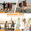 90% Merino Wool Socks for Men Women, Soft Thin Ankle Socks for Athletic Running Hiking Cycling 3 Pairs