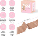 Breast Lift Tape for Lift & Extra Support | 5 meters | Bra Alternative | Push Up and Lift in All Clothing and Dresses | Breathable Waterproof, Sweat-Proof, Invisible Under Clothing (Nude, 1)