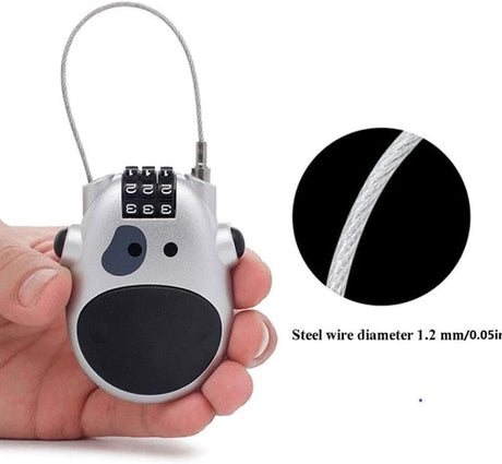 Electric Vehicle Helmet Theft Lock Telescopic Cable Wire 2 Suitcase Steel Luggage U1H7 Lock Code Color Lock