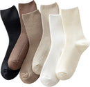 Womens Cute Crew Socks Casual Athletic Aesthetic Socks Neutral Cotton Socks for Women Granola Girls Clothes