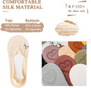 6 Pack No Show Socks Women Thin Socks Low Cut Liner Socks Non Slip Invisible for Flats Boat