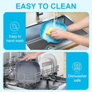 Air Fryer Liner Square 2 Pack 8.6 Inch Silicone Airfryer Liners 4-7 QT Reusable Air Fryer Silicone Liners Pot Oven Liner Baking Tray, Air Fryer Basket Silicone Mat Bowl Air Fryer Accessories Kitchen