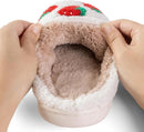 Women Slippers Cute Pattern Strawberry Slippers Warm Soft Bedroom Shoes Fuzzy Closed Toe Sandals Non Slip House Bedroom Slippers