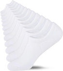 No Show Socks Womens Cotton Low Cut Non Slip Casual Socks Invisible Flat Boat Liner Socks (6/9 Pairs)