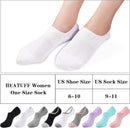 No Show Socks Womens Cotton Low Cut Non Slip Casual Socks Invisible Flat Boat Liner Socks (6/9 Pairs)