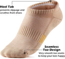 Ankle Socks Womens Running Athletic No Show Socks Cushioned 5-Pairs
