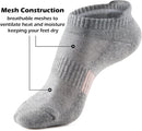 Ankle Socks Womens Running Athletic No Show Socks Cushioned 5-Pairs