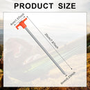 10 Pcs Tent Pegs Heavy Duty Metal Tent Stakes Heavy Duty 7.87inch Ground Pegs for Awnings for Hard Ground, Camping