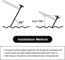 10 Pcs Tent Pegs Heavy Duty Metal Tent Stakes Heavy Duty 7.87inch Ground Pegs for Awnings for Hard Ground, Camping