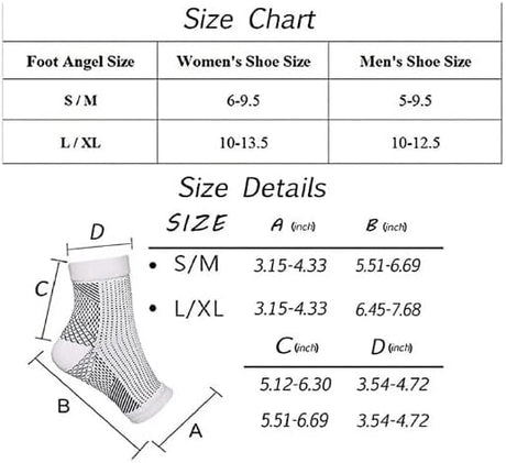 Soothrelieve Compression Socks, Anti Fatigue Compression Foot Sleeves for Men & Women, Ankle Brace Compression Sleeve, for Pain Relief and Plantar Fasciitis (S/M,White 4 Pairs)