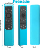 2 Pack Remote Cover for Samsung Smart TV, Silicone Protective Case for Samsung Solar Cell Remote 2021 2022 BN59-01357 BN59-01385 BN59-01265A Anti-Slip Remote Case Glow in Dark (Glow Green +Glow Blue)