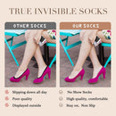 6 Pack No Show Socks Women Thin Socks Low Cut Liner Socks Non Slip Invisible for Flats Boat