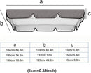 Porch Swing Canopy, Outdoor Swing Cover Replacement Canopy, Swing Canopy Cover Replacement 420D, Top for Porch Patio Garden Pool Seat(Grey,65x45x6inch)