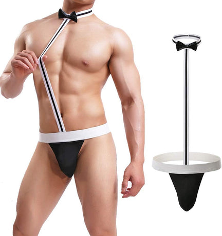 Men's Sexy Mankini Costume Suspender Swimsuit Swimwear Thong Underwear