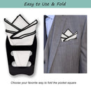 Pocket Squares Holder, Accessories for Men Square Scarf, Suits, Tuxedos,Vests and Dinner Jackets, 3 Pack, One Size