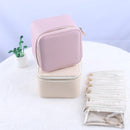 Trendy Jewelry Box with Portable Travel Pouches for Earrings Rings Necklaces - Airtight Seal Smart Compartment System Travel-Safe Lock Compact Lightweight 360° Shockproof Design