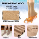 Women's Thin Merino Wool Socks, Multi Colors Soft Dress Socks,Warm Breathable Crew Casual Socks 3/6 Pairs Pack