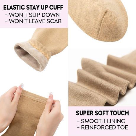 Women's Thin Merino Wool Socks, Multi Colors Soft Dress Socks,Warm Breathable Crew Casual Socks 3/6 Pairs Pack