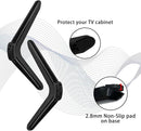 TV Base Stand, TV Legs for TCL Roku TV Stand Legs, ABS TV Legs with Screws and Instruction, TV Stand Legs Replacement for Most Smart TV(Black)