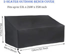 Patio Sofa Cover,Waterproof Patio Furniture Cover,Sofa Cover,Outdoor Sofa Cover,UV Proof,Fast Fading,Durable And Waterproof Patio Furniture Cover,For 2-Seater Outdoor Sofa