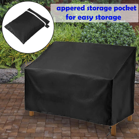 Patio Sofa Cover,Waterproof Patio Furniture Cover,Sofa Cover,Outdoor Sofa Cover,UV Proof,Fast Fading,Durable And Waterproof Patio Furniture Cover,For 2-Seater Outdoor Sofa