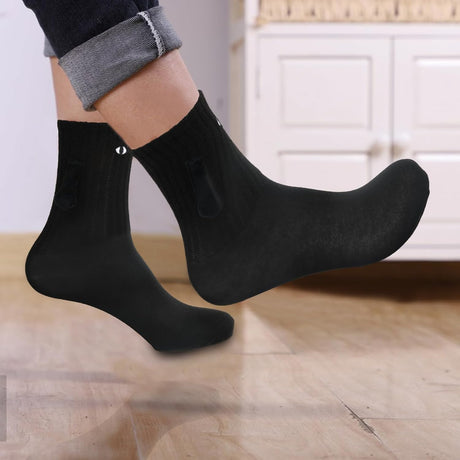 2 Pairs Hand In Hand Socks, Funny Magnetic Socks, Couple Holding Hands Socks, Friendship Socks, Novelty Socks for Women Men,Cute Socks with Eyes (White+Black)