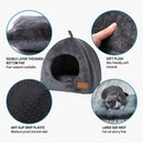 Pet Cave Bed - Warm Cat Bed for Indoor Cats - Pet Tent Cave Igloo Bed for Cats/Small Dogs - Pet Dog Cat Cave Bed - Kitten Bed Cat Tent Cat Bed House with Removable Washable Cushion