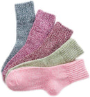 Winter Women Socks 5 Pairs Vintage Style Knit Wool Casual Socks Warm Socks