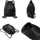 Soccer Bags, Drawstring Backpack Gym Bag with Shoe Compartment and Mesh Pockets for Soccer Basketball Volleyball Football Sports Gym