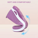 2024 New Women's Woven Breathable Soft Sole Shoes, Upgrade Orthopedic Shoes Outdoor Hiking Mesh Up Knit Stretch Slip on Casual Orthopedic Sneakers for Women