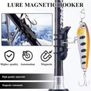 10PCS Lure Magnetic Hooker, Automatic Hook Keeper for Fishing Rod, Hook Holder with 2 Sizes Rubber Rings