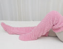 Over Knee High Fuzzy Socks Plush Slipper Stockings Furry Long Leg Warmers Winter Air-Conditioned Home Sleeping Socks