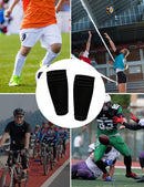 Shin Pads Sock, 2 Pairs Soccer Shin Guard Sock, Breathable Soccer Shin Guard Socks with Pockets, Shin Pads Holder