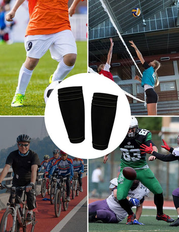 Shin Pads Sock, 2 Pairs Soccer Shin Guard Sock, Breathable Soccer Shin Guard Socks with Pockets, Shin Pads Holder