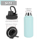 Aurora Spout Lid for Hydro Flask Wide Mouth 12, 16,18,20, 32, 40, 64 OZ Water Bottles Flip Lid for Hydro flask Wide Mouth (Pink, 2Pcs)