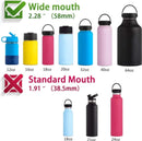 Aurora Spout Lid for Hydro Flask Wide Mouth 12, 16,18,20, 32, 40, 64 OZ Water Bottles Flip Lid for Hydro flask Wide Mouth (Pink, 2Pcs)