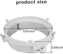 Air Conditioning Exhaust Hose Adapter,Portable Coupler,Portable Number 2 Air Conditioning Pipe Connector,Exhaust Hose Connector,Household Air Conditioner Accessories(5.91x5.91inch)