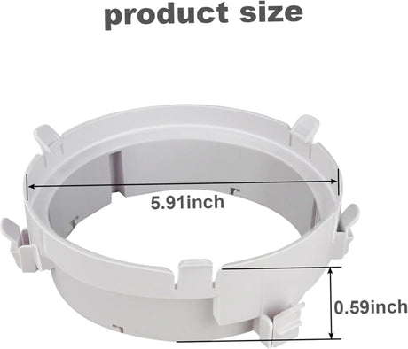 Air Conditioning Exhaust Hose Adapter,Portable Coupler,Portable Number 2 Air Conditioning Pipe Connector,Exhaust Hose Connector,Household Air Conditioner Accessories(5.91x5.91inch)