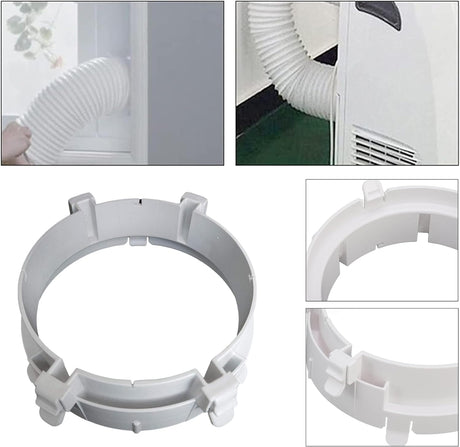 Air Conditioning Exhaust Hose Adapter,Portable Coupler,Portable Number 2 Air Conditioning Pipe Connector,Exhaust Hose Connector,Household Air Conditioner Accessories(5.91x5.91inch)