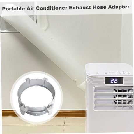 Air Conditioning Exhaust Hose Adapter,Portable Coupler,Portable Number 2 Air Conditioning Pipe Connector,Exhaust Hose Connector,Household Air Conditioner Accessories(5.91x5.91inch)