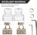 Car Battery Terminal Connector, 0/2/4/6/8 AWG Zinc Alloy Truck Audio Protector, Quick Disconnect and Release Cable End, External Accessories -