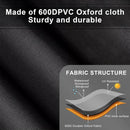 Heavy Duty 600D Waterproof Winch Cover - UV Resistant, Dust-Proof Protective for 8500-17500 lbs Electric Winches (22"x9.8"x7.5"), Car Exterior Accessories