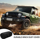 Heavy Duty 600D Waterproof Winch Cover - UV Resistant, Dust-Proof Protective for 8500-17500 lbs Electric Winches (22"x9.8"x7.5"), Car Exterior Accessories