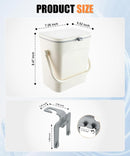 Car Trash Can with Lid and Phone Holder, Universal Bin, Waterproof Hanging Vehicle Garbage Can, Leak Proof Organizers Storage, Accessories Interior for Women Men, White -